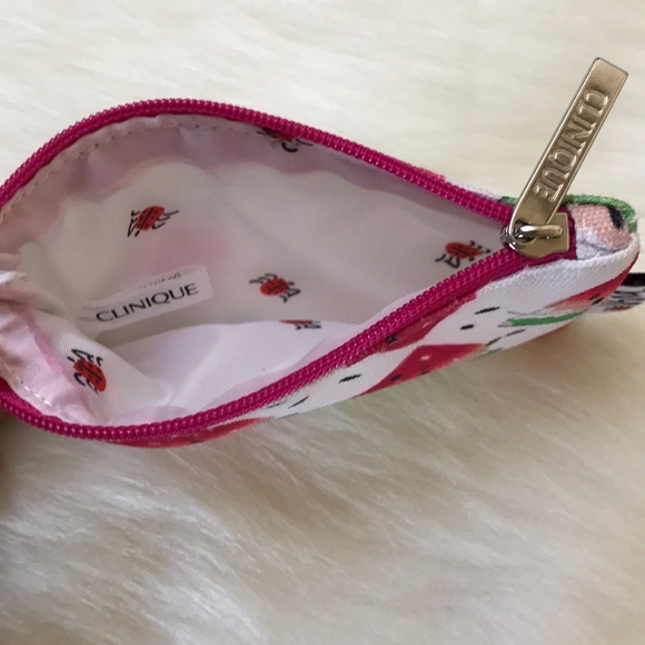 🎁Vera Small makeup zipper pouch Clinique & Sample - Picture 4 of 4